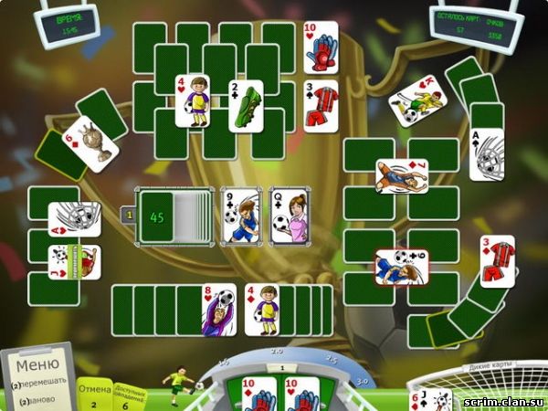 Пасьянс Футболка / Soccer Cup Solitaire
